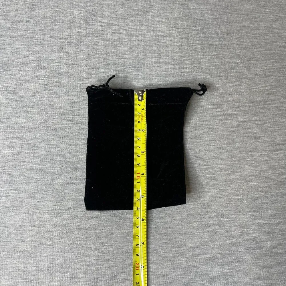 Solid Black Velour Gift Dust Bag 4” x 3.5”